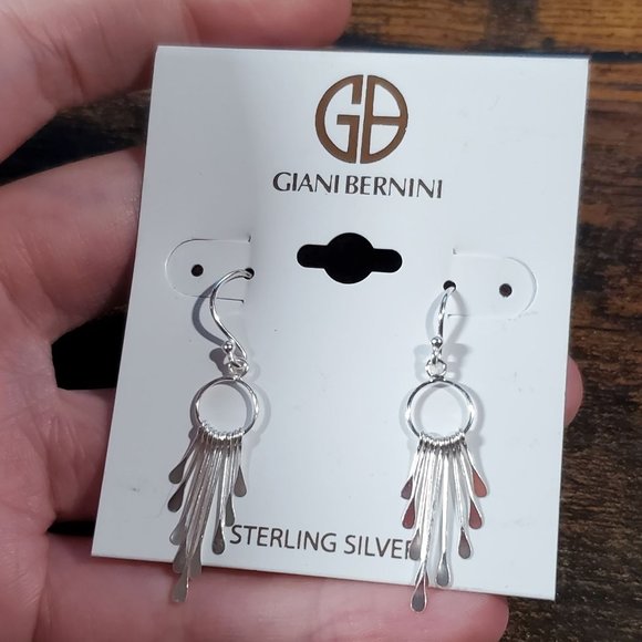 NEW! Giani Bernini Delicate Sterling Silver Dreamcatcher Drop Earrings - Picture 5 of 7